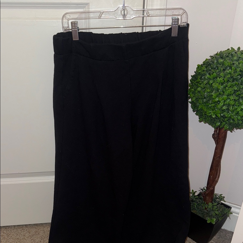 Aerie Black Wide Leg Lounge Pants